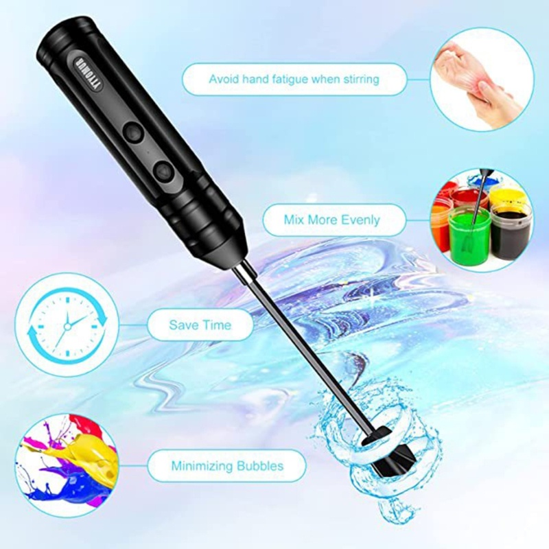 [3C] Máy trộn nhựa Epoxy Máy trộn Epoxy điện cầm tay để giảm thiểu bong bóng DIY