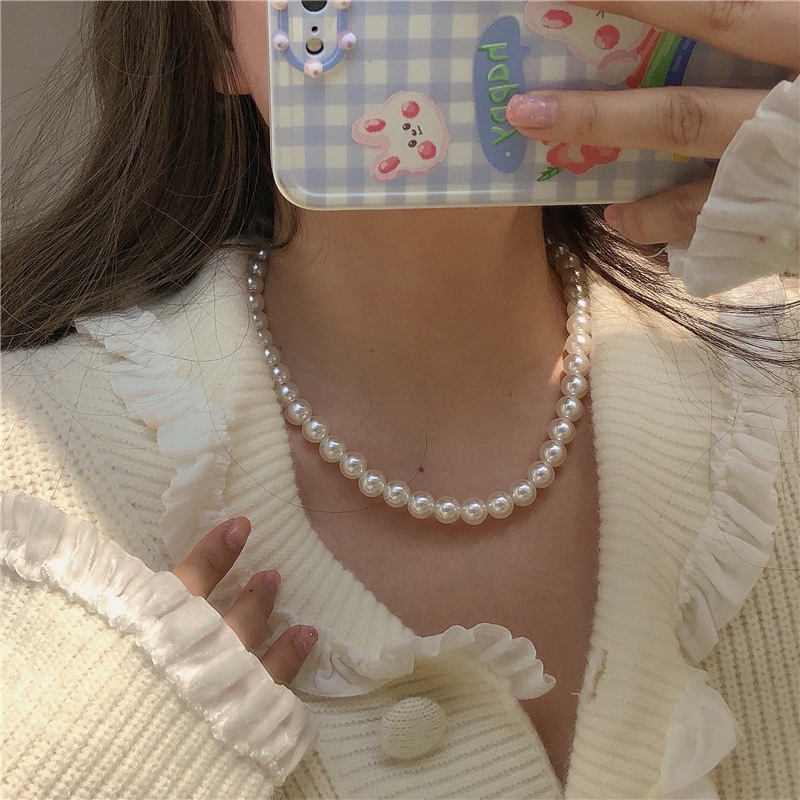 [Yunyuan] Vòng cổ Ngọc Trai Sang Trọng Phong Cách Hàn Quốc