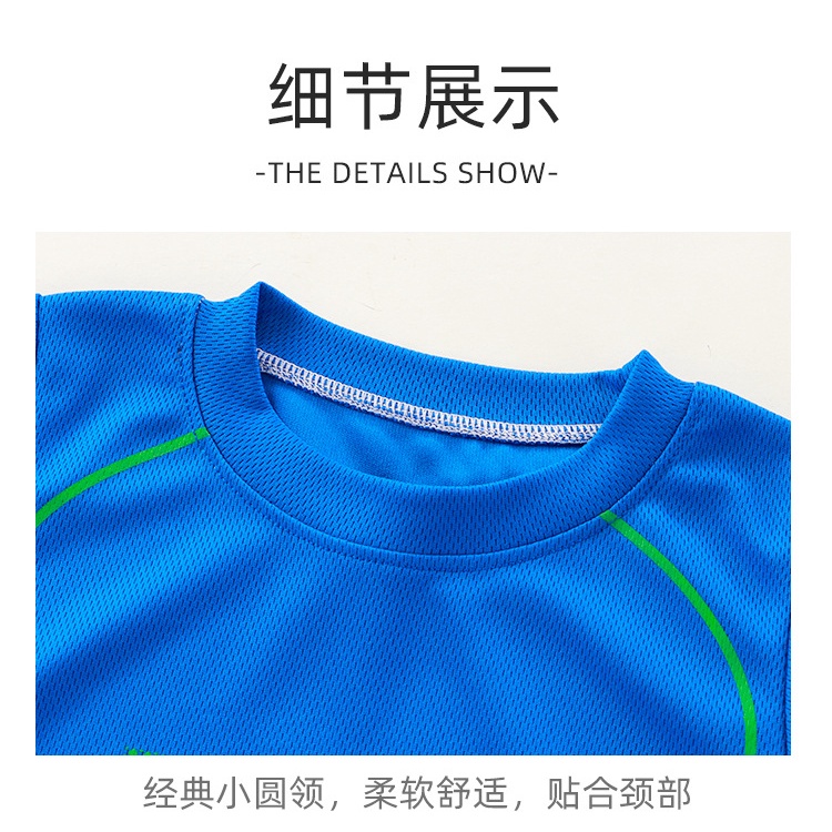 Quần Áo Trẻ Em 90-160CM Áo Jersey Tay Ngắn Cho Trẻ Em Bé Gái Nhanh Khô Hai Mảnh Quần Short Phù Hợp Với Trẻ Em Vừa Lớn Trẻ Em
