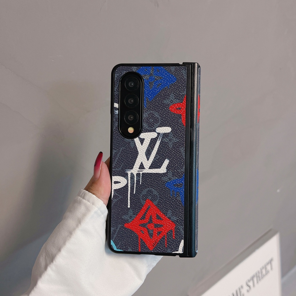 Ốp Điện Thoại Họa Tiết Graffiti Vintage Sang Trọng Cho Samsung Galaxy Z Fold 6 5 4 3 Phong Cách Xu Hướng Vỏ Chống Sốc Cho Z Fold6 5G Thiết Kế Độc Đáo Bao Gồm Tất Cả Vỏ Bảo Vệ