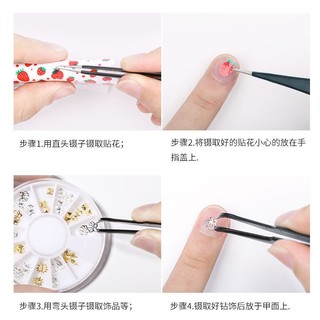 Nhíp Làm Móng Nghệ Thuật Bằng Thép Không Gỉ B0002 Chống Tĩnh Điện