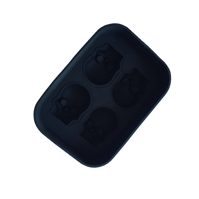 4 khoang đầu lâu silicone khuôn whisky đá khuôn sô cô la khuôn kem khuôn bánh trang trí khuôn bánh pudding thạch khuôn DIY dụng cụ nướng bánh