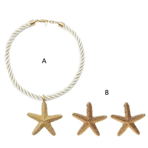 Mya Mùa Hè Sao Biển Vòng Cổ Boho-Jewelry Phụ Kiện Bông Tai Thanh Lịch Choker