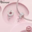 BAMOER Mặt Dây Chuyền Bạc 925 Hình Dấu Chân Chó Thời Trang Cho Nữ