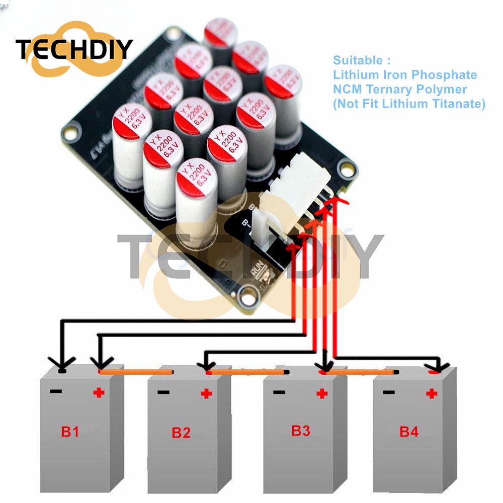 Bảng Mạch Cân Bằng Năng Lượng Pin Lithium Lipo 4S 5A BMS Lipo Lifepo4 ...