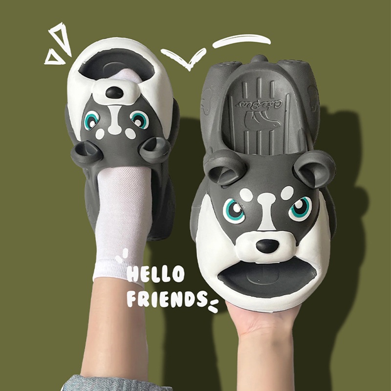 BS1 chó con Dép Husky dễ thương Hoạt hình dép đế dày EVA SB1