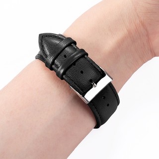 Dây Đeo Bằng Da Thật 18mm 20mm 22mm Có Khóa Cài Bằng Thép Cho Đồng Hồ Nam