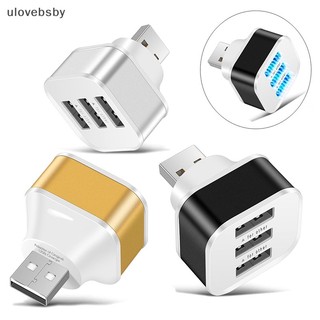Bộ Chia 3 Cổng Sạc USB 2.0 Kèm Đèn Báo Chuyên Dụng Cho Xe Hơi