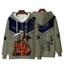 YB1 Anime Naruto Áo Unisex Dài Tay Zip-up Cosplay 3D Áo Khoác Kakashi Jiraiya Itachi Thời Trang Áo Khoác Ngoài
