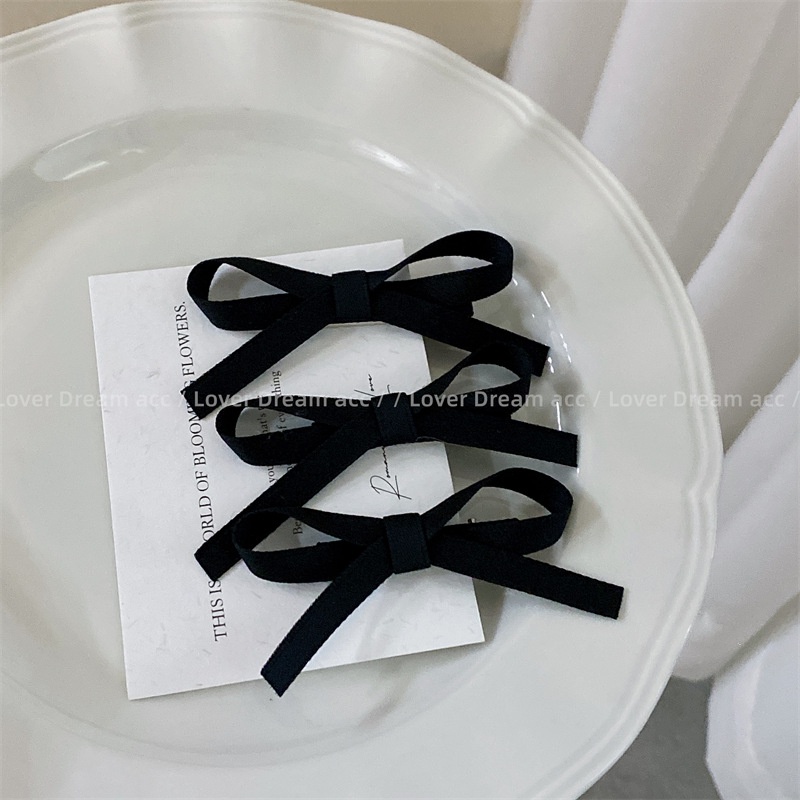 Set 3 Kẹp Tóc Nơ Hồng Xinh Xắn Cho Nữ