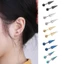 DARON Khuyên Tai Gothic Tròn Bóng Spike Nón Đầu Nữ Trang Sức Thời Trang
