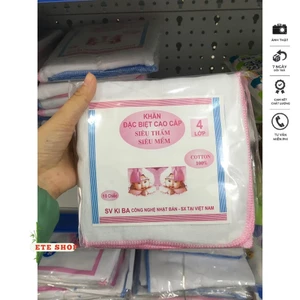 Khăn sửa cho bé, Slot 10 khăn xô sữa siêu thấm, siêu mềm