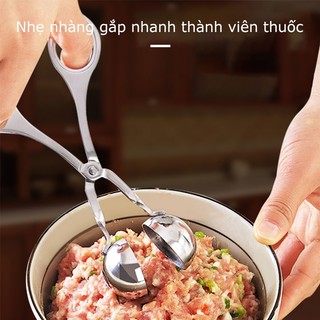 Kìm kẹp thịt viên tự làm bằng thép không gỉ chống dính cho nhà SUNNY DAY