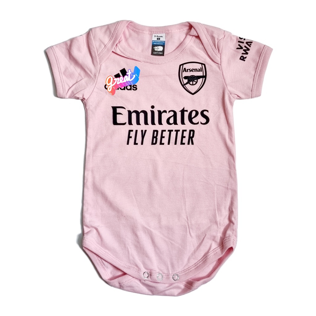 22-23 Áo liền quần bóng đá cho bé mùa giải mới Arsenall cho bé 0-12 tháng DURZ