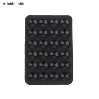 <arichbluehb> 5 miếng đệm hút silicon hai mặt cho điện thoại di động vật cố định cốc hút có lưng keo dán cao su silicone tấm hút để cố định bán