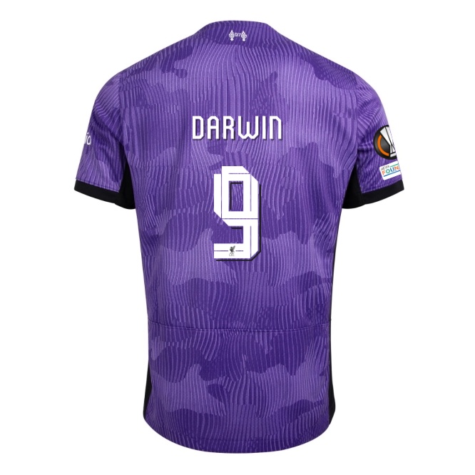 BS1 2023-2024 Liverpool Sân Khách Thứ Ba Virgil Diaz Salah Darwin Arnold Jersey Quần Short Tay Áo Thể Thao Plus Size SB1