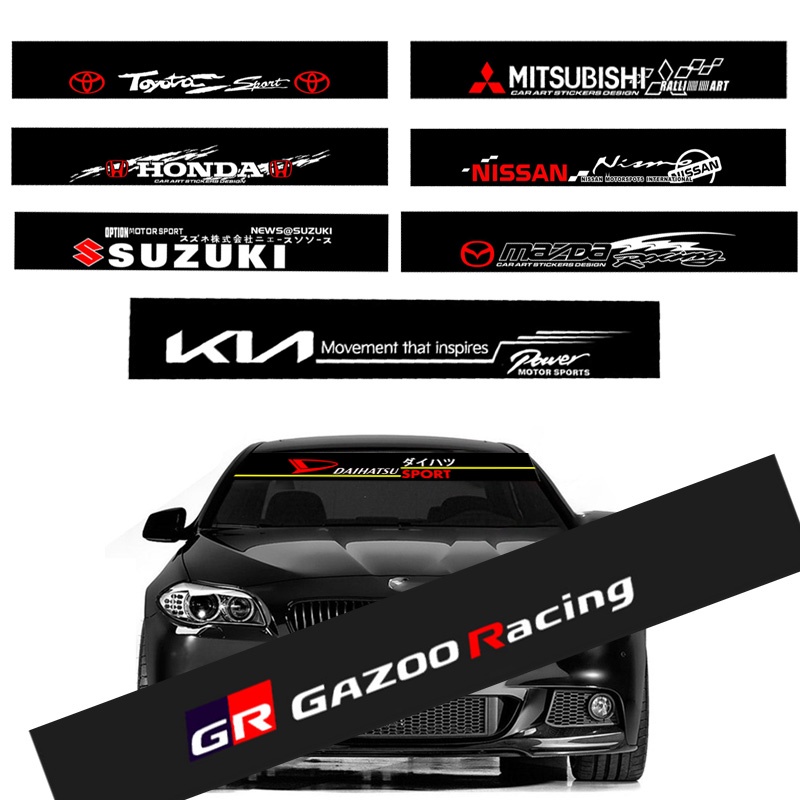 Sticker Dán Kính Chắn Gió Xe Hơi Toyota Honda Mitsubishi Nissan Mazda ...