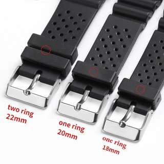 Dây Cao Su Silicone Thay Thế Cho Đồng Hồ Điện Tử 18mm 20mm 22mm