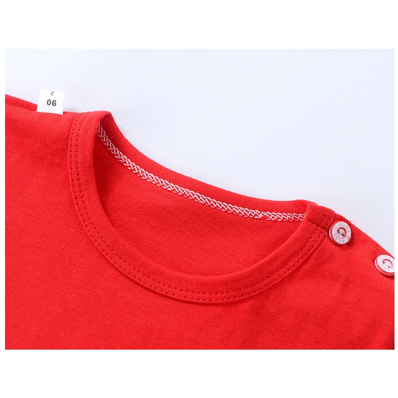 Trẻ Em Tay Ngắn Phù Hợp Với Quần Short Mùa Hè Quần Áo Mùa Hè Bé Trai Bé Gái Cotton Nguyên Chất Áo Thun Mùa Hè Quần Áo Trẻ Em HLSU