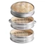DELMER Hấp Lồng Bộ Tre Dim Sum Đa Năng Chịu Nhiệt Nhà Bếp Tròn Hấp Lưới