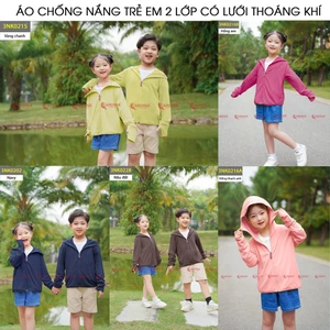 Áo chống nắng trẻ em CARDINA 2 lớp chất thun lạnh aircool cao cấp chống tia uv 3NK01