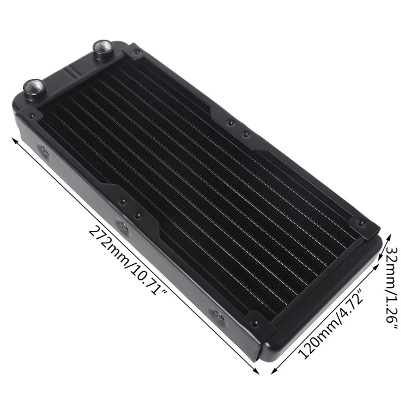 Redbaiaa1 PC Trao Đổi Nhiệt Nước Máy Tính Nhôm Tản Nhiệt Tản Nhiệt Cho Máy Tính