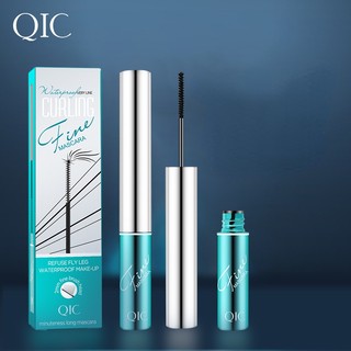 Mascara QIC Đầu Cọ Nhỏ Uốn Cong Làm Dài Lông Mi Tự Nhiên Kháng Nước Chống Thấm Mồ Hôi Không Nhòe