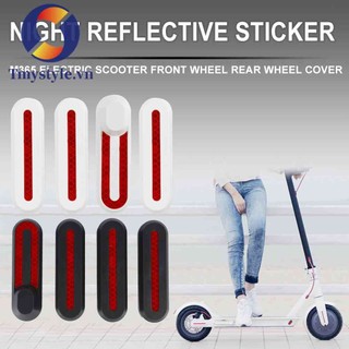 Bộ 4 Miếng Dán Phản Quang Bảo Vệ Bánh Xe Scooter Điện M365