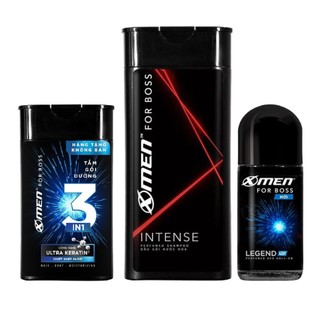 Tặng 1 túi tiện lợi : Lăn Khử Mùi Xmen For Boss 40ml+Tắm Gội 3in1 Xmen For Boss 85G+Dầu gội Xmen For Boss 150g