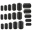 Kẹp hạt Ferrite lõi vòng SUNKISSD, Cuộn dây cuộn dây chống nhiễu EMI RFI Tiếng ồn, Vỏ đầu nối cáp màu đen Đầu nối cáp 3,5 / 5 / 7 / 9 / 13mm
