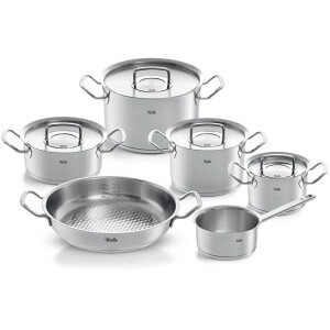Bộ Nồi Fissler Profi Set 6 Vung Thép Siêu Cao Cấp Kèm Quánh Và Chảo Thép Không Gỉ GermanySnT HCM 70063