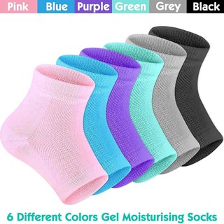 Nhiều Màu Sắc Silicon Dưỡng Ẩm Gel Gót Chân Chăm Sóc Da Nứt Khô Gót Chân Bảo Vệ Sửa Chữa Plantar Fasciitis Chèn Miếng Lót