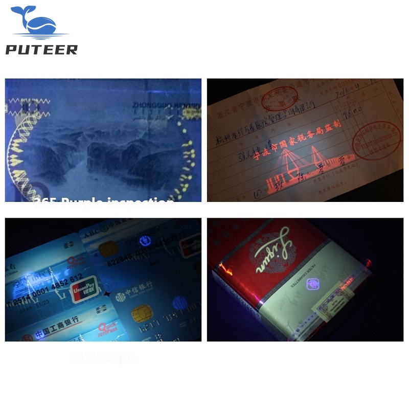 Đèn pin thử nghiệm ngọc bích 6 màu Đèn pin Led có thể sạc lại USB 395nm 365nm UV Tím Trắng Vàng Bóng đèn Led đỏ Đèn cực tím ❆ ❈ ❈ USB ❈ ❈ 🍒 ✸ ❈ ❈ ❈ ❈