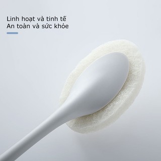 Bàn chải lau chùi vệ sinh đầu mút xốp tay cầm dài dành cho nhà bếp phòng tắm SUNNY DAY