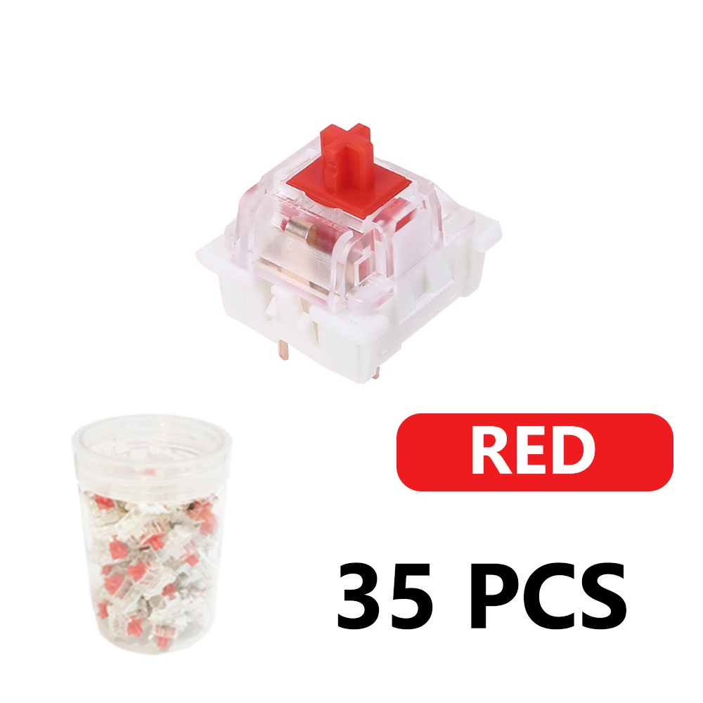 Mô tả Set công tắc bàn phím cơ ROYAL KLUDGE màu đỏ/ nâu/ xanh dương thay thế thích hợp cho Cherry MX - 2