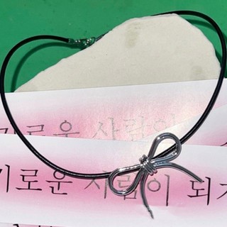 CLI Ngọt Nơ Mặt Dây Chuyền Vòng Cổ Nữ Tính Khí Choker Thời Trang Vintage Xương Đòn Dây Chuyền Trang Sức Cưới