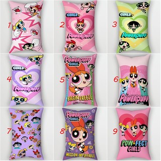 Vỏ gối trang trí Polyester Powerpuff Girls Blossom & Bubbles & Buttercup in một mặt, hình chữ nhật, dùng cho sofa, không kèm lõi