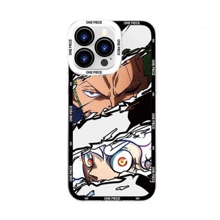 Ốp Điện Thoại One Piece Luffy Cho Xiaomi Redmi Note 12 4G 13 Pro 5G 10 11 12 13 Pro Plus 10S 11S 8 Redmi 12 13C 12C 9 Vỏ Vuông Mắt Thiên Thần Camera Bảo Vệ Toàn Diện Vỏ Mềm Trong Suốt