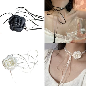 Mya Gothic Hoa Hồng Vòng Cổ Hoa Thời Trang Quyến Rũ Hoa Choker Neckchain Cho Nữ