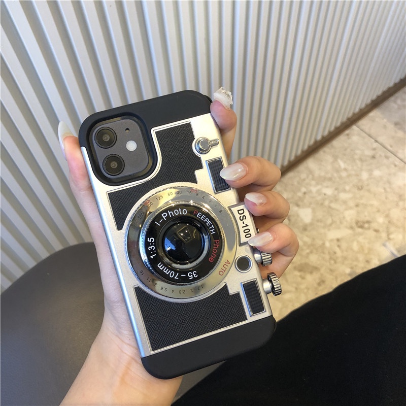 Ốp Điện Thoại Emily Ở Paris Cho iPhone 17 16 15 14 13 12 11 Pro Max Plus X XS XR 8 7 6s Plus Retro Camera Đeo Ngang Ốp Lưng