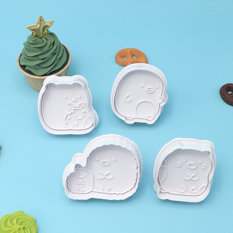 Set 4 Khuôn Cắt Bánh Quy Tạo Hình Sumikkogurashi