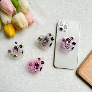 Giá Đỡ Điện Thoại Trong Suốt Hình Trái Tim 3d