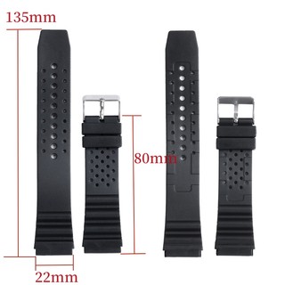 Dây Cao Su Silicone Thay Thế Cho Đồng Hồ Điện Tử 18mm 20mm 22mm