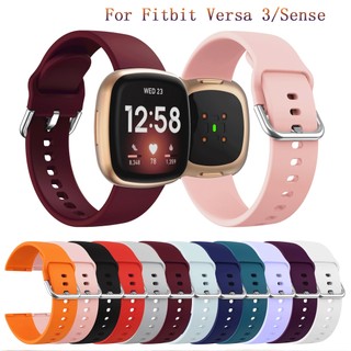 Dây Đeo Đồng Hồ Cho Fitbit Versa 3 4 Silicon Mềm Chống Thấm Nước Thay Thế Dây Đeo Đồng Hồ Cho Fitbit Sense 1 2 Dây Đồng Hồ Thông Minh Phụ Kiện