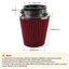 EDB * 76mm 3 Bộ lọc không khí lạnh Bộ lọc không khí hình nón tròn ô tô đa năng Bộ lọc không khí có thể giặt được