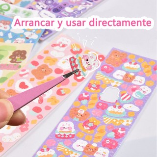 Set 200 Miếng Dán Họa Tiết Hoạt Hình goo goo Dễ Thương Trang Trí Thủ Công diy
