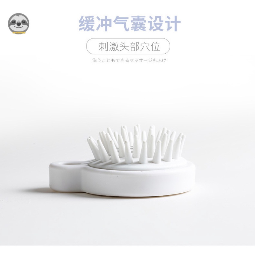 [Hàng Có Sẵn] Lược Mát Xa Da Đầu / Bàn Chải Gội Đầu mini / Bàn Chải Tắm / Dầu Gội Đầu Bằng Silicon Phong Cách muji Nhật Bản