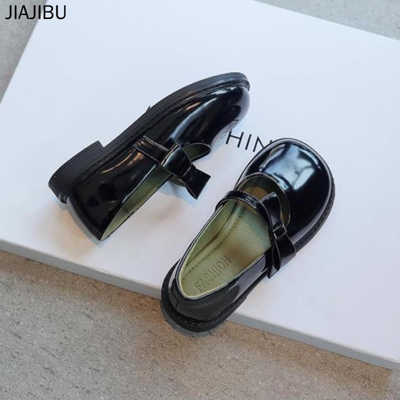 Girls Doll Shoes Cute Kids Shoes Giày Công Chúa đính Nơ Dễ Thương Cho Bé Gái Giày Da Mũi Tròn Chống Trơn Trượt Giày Trẻ Em Thông Thường Giày Mary Jane Bé Gái Giày Trẻ Em Giày Chống Va Chạm Cho Bé Giày đồng Phục Học Sinh Tiểu Học Princess Shoes