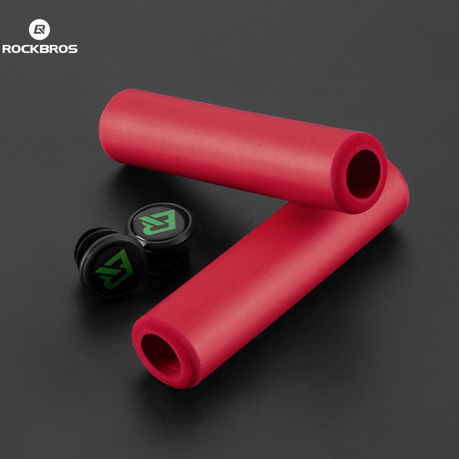 Rockbros Bọc Tay Lái Xe Đạp Leo Núi Bằng Xốp Silicon Mềm Siêu Nhẹ Chống Trượt Thấm Hút Tốt
