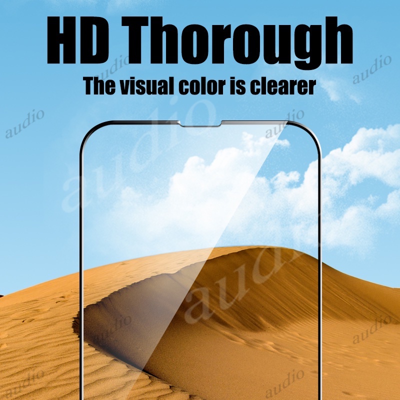Phim bảo vệ toàn màn hình kính cường lực 2In1 có bảo vệ ống kính máy ảnh cho Redmi 13 12 4G Redmy 13 12 Redmi13 Redmi12 4G 2024 Phim bảo vệ màn hình điện thoại